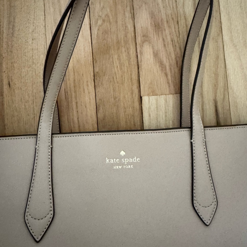 Kate Spade beige leather tote bag - Picture 2 of 7